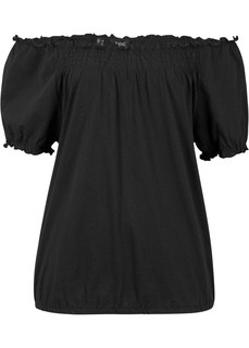 Футболка с коротким рукавом и сборками Bonprix