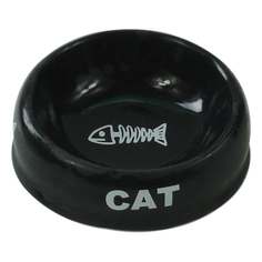 Миска для животный Foxie Cat черная 170 мл