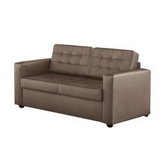 Диван ФC Нубия натуральная кожа 160x86x86 серо-бежевый ФС