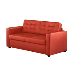 Диван ФC Нубия натуральная кожа 160x86x86 красный ФС