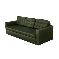 Диван ФС Нубия натуральная кожа зеленый 239x86x89