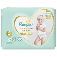 Трусики Pampers Premium Care 5 (12-17 кг), 34 шт.
