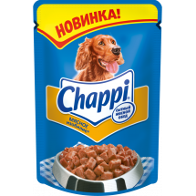 Влажный корм для собак Chappi, мясное изобилие, 100г