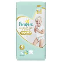 Трусики Pampers Premium Care 5 (12-17 кг), 52 шт.