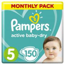 Подгузники Pampers Active Baby-Dry junior 5/XL (11-16 кг), 150 шт.