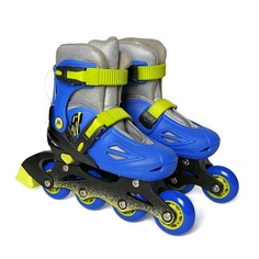 Роликовые коньки детские Moby kids 26-29 Р сине-зеленые 641003 Бег