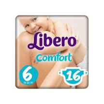 Подгузники Libero Comfort Size 6 (12-22кг), 16 шт.