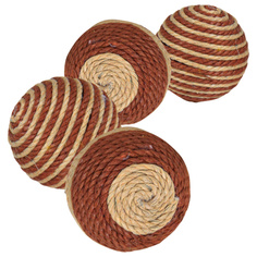 Игрушка для кошек Trixie Rattling Ball коричневый, бежевый, диаметр 4,5 см