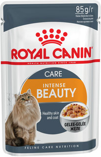 Влажный корм для кошек ROYAL CANIN Intense Beauty, при аллергии, рыба, 12шт по 85г