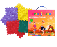 Коврик ортопедический (массажный) модульный ОРТО ПАЗЛ, Микс Универсальный ОртоПазл