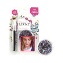 Гель-блестки для тела/лица Lucky в наборе с кисточкой Т11927 Конфетти, на блистере
