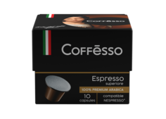 Капсулы Coffesso espresso superiore для кофемашин Nespresso 10 капсул