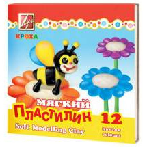 Пластилин мягкий ЛУЧ Кроха 12 цветов