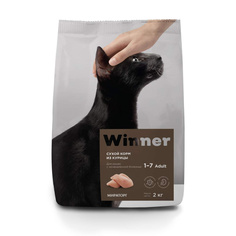 Сухой корм для кошек Winner, при МКБ, курица, 2 кг