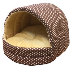 Домик для кошек и собак Xody Эстрада №2, мех, коричневый, 44х50х40см