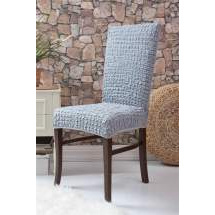 Чехлы на стулья без оборки Venera "Chair", цвет: серый, комплект 6 шт
