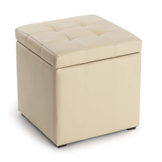Пуф Люкс с ящиком беж Шарм Дизайн