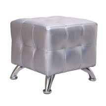 Пуф Квадро мини Хром серебро Шарм Дизайн