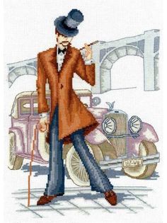 Набор для вышивания крестом "Модное авто", арт. Р-15 Сделай своими руками