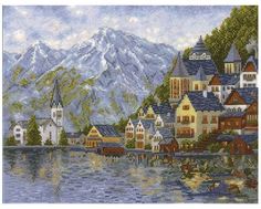 Набор для вышивания крестом "Женевское озеро", арт. Ж-03 Сделай своими руками