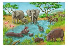 Пазл ravensburger «дикая природа» 2х24элем.