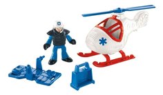 Базовый игровой набор Mattel Городские спасатели City Helicopter and Medic CJM55 X7614 Imaginext