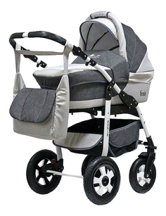 Коляска 3 в 1 BartPlast 3 в 1 Fenix PCOF серая