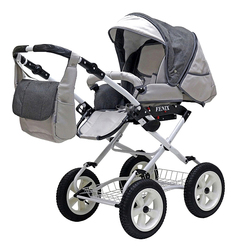 Коляска 2 в 1 BartPlast Fenix Classic серый