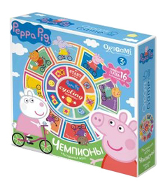 Семейная настольная игра Origami Peppa Pig Карусель-лото, Чемпионы