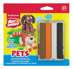 Пластилин Erich Krause Pets 4 цвета