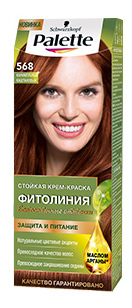 Краска для волос Palette Фитолиния 568 Карамельный каштановый