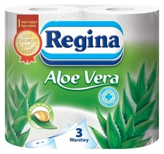 Туалетная бумага Regina Алое Вера белая 3-ех слойная 4 шт.