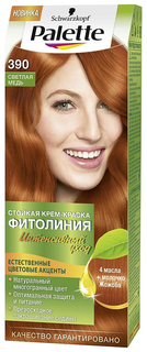 Краска для волос Palette Фитолиния 390 Светлая медь