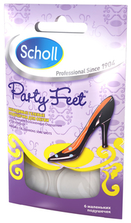 Гелевые подушечки Scholl party feet для обуви 6 шт.
