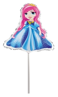 Шар фольгированный ACTION! "Принцесса" на палочке (API0224)