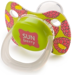 Силиконовая соска-пустышка с колпачком Happy Baby Baby Pacifier, 12-24 мес., Lime