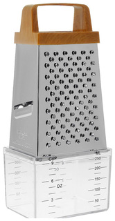 Терка 4-х гранная с контейнером Super Kristal 4997 Коричневый