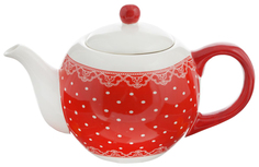 Заварочный чайник Loraine 25820 Белый, красный