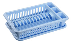 Сушилка для посуды IDEA 43 х 28 х 9 см голубой