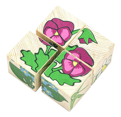 Детские кубики Томик "Цветочки"