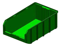 Пластиковый ящик для инструментов Стелла V-2 зеленый Stella