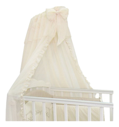 Балдахин для детской кроватки Fairy Бело-кремовый