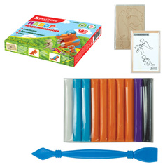 Набор для лепки из пластилина Brauberg Животные