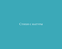 Стихи С натуры