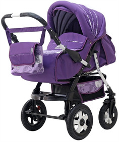 Коляска-трансформер BartPlast Diana PKLO Фиолетовая