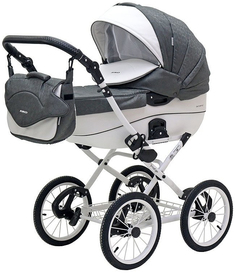Коляска 2 в 1 Riko Brano Ecco Prestige серая