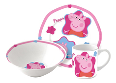 Набор посуды керамической в подарочной упаковке (3 предмета), Свинка Пеппа Stor