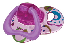 Пустышка силиконовая Natural Touch с рождения фиолетовая Nuby 67535-violet-0