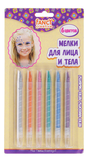 Набор детской косметики 6 перламутровых цветов 68 г Fancy Creative