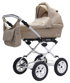Коляска 2 в 1 BartPlast Fenix Prime Classic бежевый Лен FenixPrimeClassic06